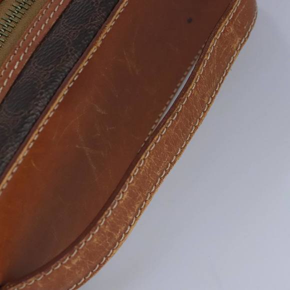 CELINE Macadam Canvas Hand Bag PVC Leather Brown Auth ar12788 - Picture 7 of 16